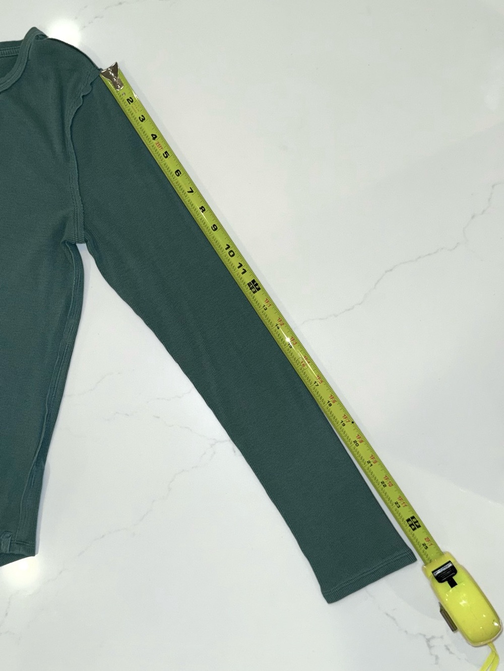 Free People We the Free Jamie Henley Ribbed Top XL in Uncut Emerald - Picture 5 of 8